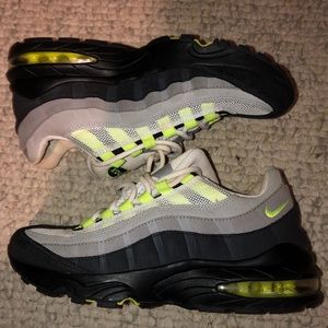 2009/2010 Nike air max 95 “og neon” grey s5.5y